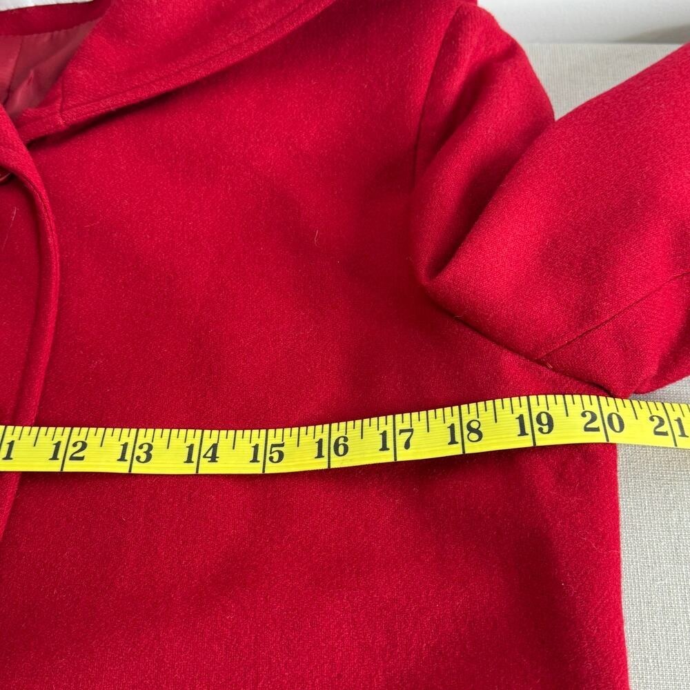 Vintage Sandro wool red hooded‎ coat - Picture 7 of 9